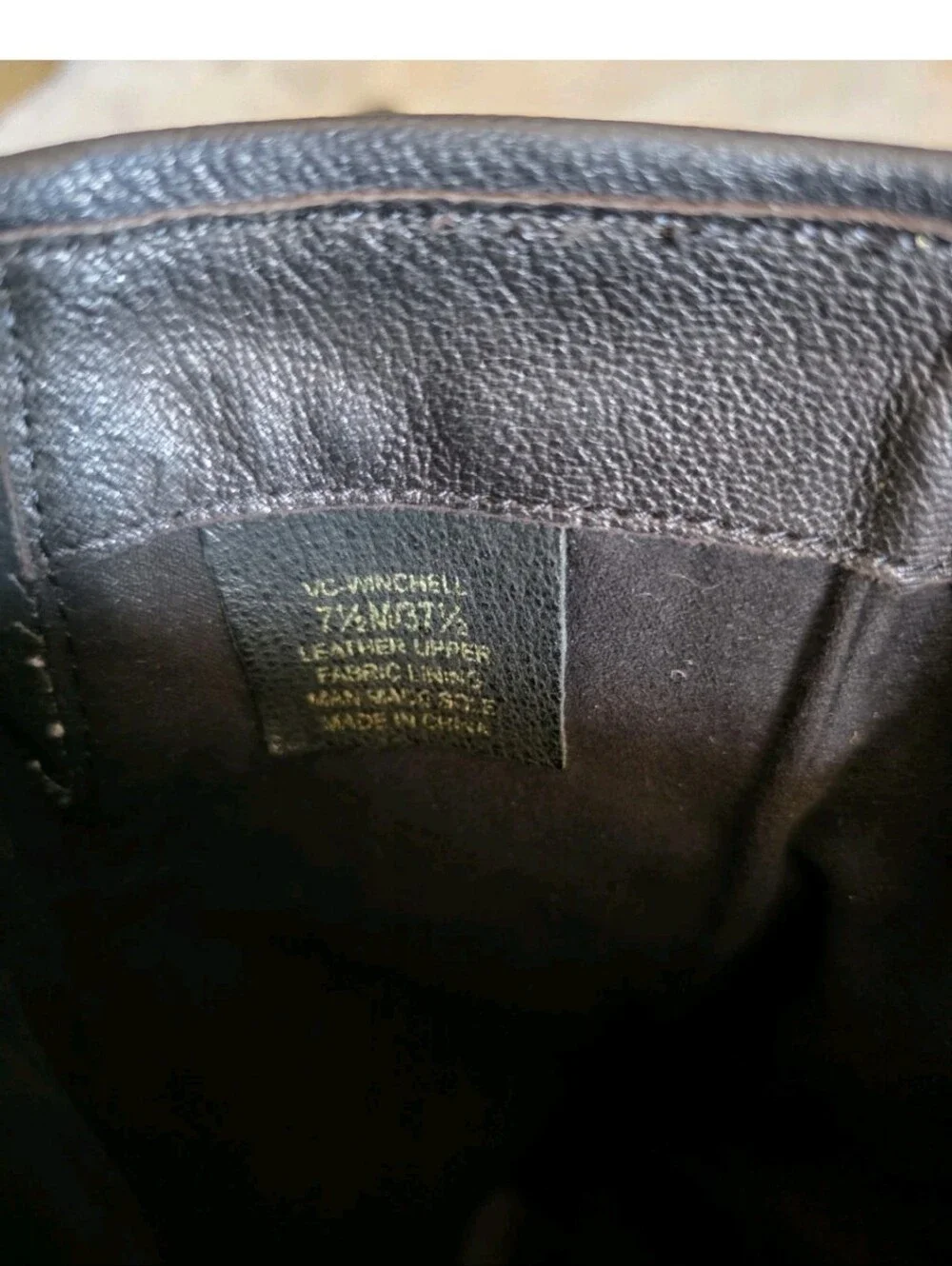 Vince Camuto  Winchell Women's Black & Gold Leather Boots US Size 7 1/2 M
